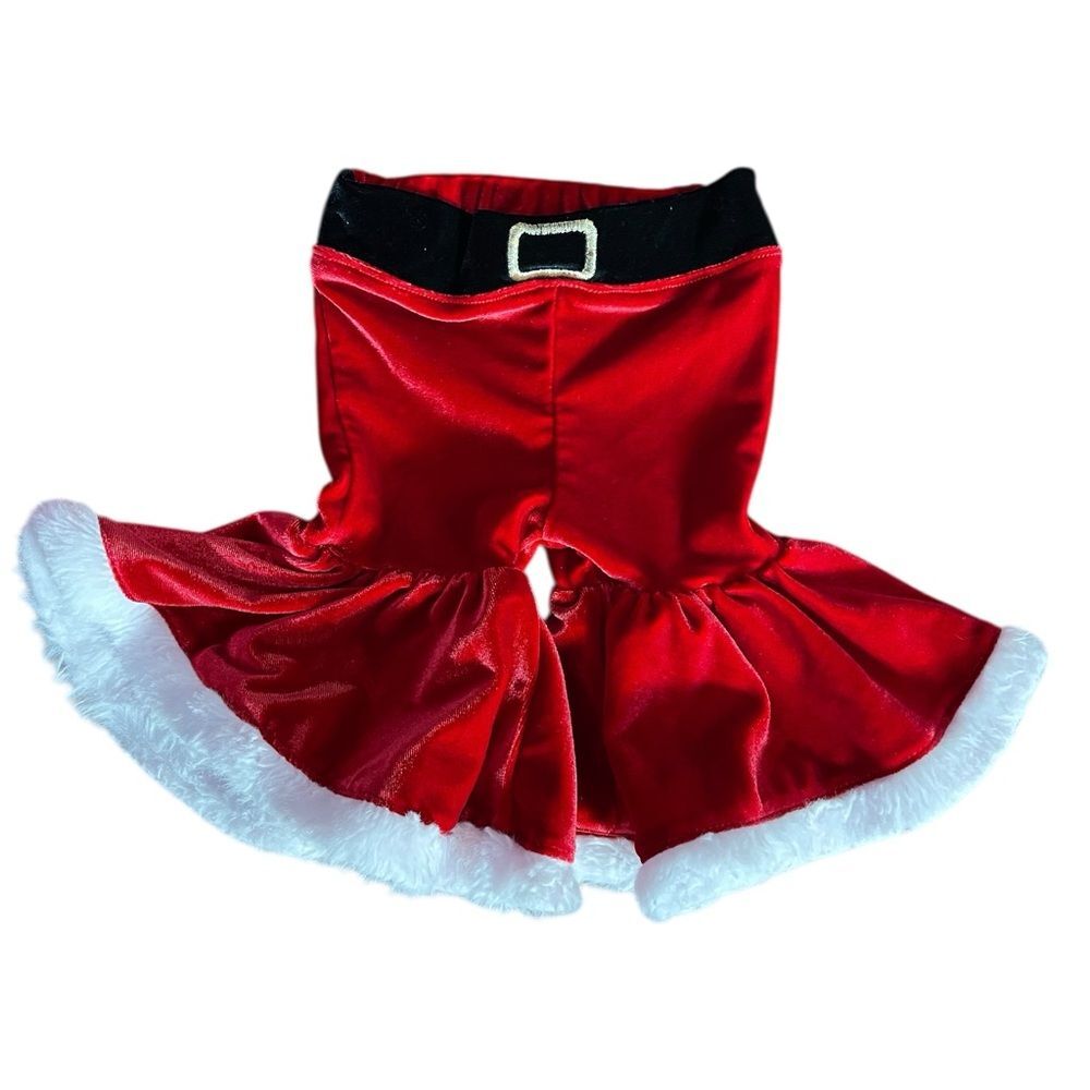 Baby Essentials Red and white,‎ Black velvet Santa pants 3M